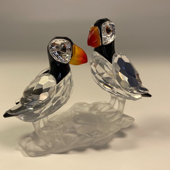 Swarovski Crystal Puffins Figurine, Retired Collectible, Excellent Condition - Picture 7 of 9